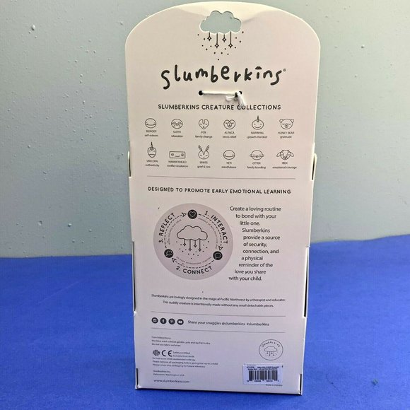 Slumberkins Slumber Sloth Kin Emerald Green Silky Affirmation Card Book New - Picture 4 of 4